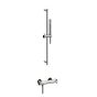Horus Minoé Contemporary Collection - Complete Set : Exposed Thermostatic Wall Bathshower Mixer - Satin Brass 47.795-LS