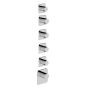 Horus Naja Contemporary Collection - Trim for Thermostatic Mixer. - Matt Black 48.525-NO
