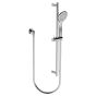 Horus Naja Contemporary Collection - Wall Shower Set with Rail, Flexible Hose and Handspray - Metal Gun 48.532-CF