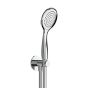 Horus Naja Contemporary Collection - Inlet Wall Mounted Handshower Hook with Flexible Hose and Handshower - Chrome 48.590-CH