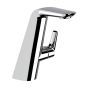 Horus Naja Contemporary Collection - Single Lever Basin Mixer with up and down Drain - Satin Brass 48.709-LS