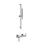 Horus Minoé Contemporary Collection - Complete Set : Exposed Thermostatic Wall Bathshower Mixer - Satin Brass 49.795-LS