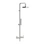 Horus Minoé Contemporary Collection - Complete Exposed Thermostatic Wall Shower Set - Satin Brass 49.797-LS