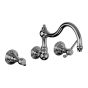 Horus Montmartre Classic Collection - Concealed 3 Hole Wall Mounted Kitchen Mixer / No Waste - Chrome 50.164-CH