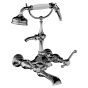 Horus Montmartre Classic Collection - Complete Wall Bath / Shower Mixer / Height Cradle - Polished Nickel 50.434-NB