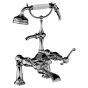 Horus Montmartre Classic Collection - Complete Deck Bath / Shower Mixer / Medium Height Cradle - Matt Nickel 50.435-NM