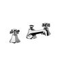 Horus Ascott Classic Collection - 3 Hole Basin Set Small Spout with Pop-up Waste, Flexible Hoses - Matt Nickel 62.260-NM