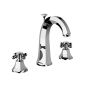 Horus Ascott Classic Collection - 3 Hole Basin Set High Spout with Pop-up Waste, Flexible Hoses. - Matt Nickel 62.261-NM