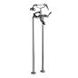 Horus Ascott Classic Collection - Complete Mixer + Pipes for Free Standing Bath Centers - Matt Nickel 65.498-NM