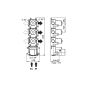 Horus Minoé Contemporary Collection - Insert Box for Thermostatic Mixer with 3 Outlets. - Private: Technical Basic Raw Materials 81.593-BT
