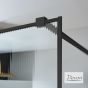 IWIS WALK-IN 77-79 H.200 FLUTED CLEAN-GLASS BLACK MATT IW80FC-400