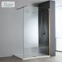 Διαχωριστικό κρύσταλλο ντουζιέρας IWIS Walk-in 80 h.220 ρυθμιζόμενo από 76 έως 78εκ., Devon Clean Glass Inox AISI304 Bronze Brushed IWH80C-221