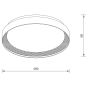 ΦΩΤΙΣΤΙΚΟ ΟΡΟΦΗΣ LED - ΠΛΑΦΟΝΙΕΡΑ LUCIA-500-SLV Sun Light