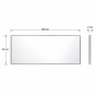 Καθρέπτης με Πλαίσιο Αλουμινίου 120x2x50cm Chrome MRShome MRS4601007