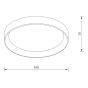 ΦΩΤΙΣΤΙΚΟ ΟΡΟΦΗΣ LED - ΠΛΑΦΟΝΙΕΡΑ NOOR-500-BK Sun Light