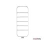 ΘΕΡΜ. ΠΕΤΣ/ΣΤΡΑ INOX SPARK 120x45 BRUSHED SPA12045-111
