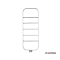 ΘΕΡΜ. ΠΕΤΣ/ΣΤΡΑ INOX SPARK 120x45 BRUSHED SPA12045-111