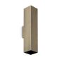 Απλίκα LOOK AP2 SQUARE D60 H300 Μαύρο Ideal Lux 126890