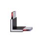 ANGOLO STEEL SP D20 Προφίλ ANGOLARE WIDE 3000K Λευκό Ideal Lux 241999