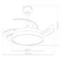 ΑΝΕΜΙΣΤΗΡΑΣ ΟΡΟΦΗΣ LED 40W [ 3000K | 4000K | 6000K ] Spotlight 3382