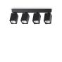 Φωτιστικό Οροφής DYNAMITE PL4 LINEAR SQUARE Μαύρο Ideal Lux 371368