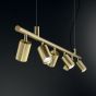 Κρεμαστό Φωτιστικό DYNAMITE SP4 SQUARE Ορείχαλκος Ideal Lux 371399