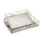 S/2 ΔΙΣΚΟΙ ΜΕΤΑΛΛΙΚΟΙ ΜΕ ΚΑΘΡΕΦΤΗ ΧΡΥΣΟΙ 35x25x6cm / 30.5x20x5.5cm Eurolamp 819-02141