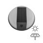 ΑΠΛΙΚΑ ΣΤΡΟΓΓΥΛΗ ΜΕ ΗΛΙΑΚΟ PANEL  5W 500LM 4000Κ IP54 ΜΑΥΡΟ ARTE ILLUMINA Eurolamp 145-20827