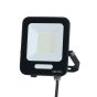 ΠΡΟΒΟΛΕΑΣ LED 30W SMD ΜΑΥΡΟΣ IP66 4000K PLUS 60cm ΚΑΛΩΔΙΟ Eurolamp 147-69805