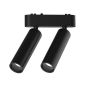 ΣΠΟΤ ΜΑΓΝΗΤΙΚΗΣ ΡΑΓΑΣ ULTRA SLIM ΜΑΥΡΟ 2x7W 3CCT Eurolamp 145-59507