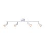 ΣΠΟΤ ΚΙΝΗΤΟ ΜΕΤΑΛΛΟ 4ΦΩΤΟ 3XGU10 Max 7W 600X80X125mm ΛΕΥΚΟ ARTE ILLUMINA VORRAS Eurolamp 145-25242
