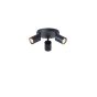 ΣΠΟΤ ΜΕΤΑΛΛΟ 3ΦΩΤΟ 3XGU10 Max 7W Φ180X135mm ΜΑΥΡΟ ARTE ILLUMINA OLYMP Eurolamp 145-25222