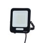 ΠΡΟΒΟΛΕΑΣ LED 50W SMD ΜΑΥΡΟΣ IP66 4000K PLUS 60cm ΚΑΛΩΔΙΟ Eurolamp 147-69807