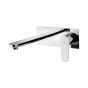 Orabella VK - Shower set εντοιχισμού με Μπαταρία λουτρού, εντοιχισμού 2 σημείων, κεφαλή Φ250 με βραχίονα και τηλέφωνο ντουζ με σπιράλ και επιτοίχειο στήριγμα 10298