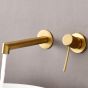Orabella Terra Brushed gold - Μπαταρία νιπτήρος, εντοιχισμού 2 οπών 10241