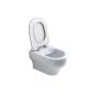 Olympia Clear Rimless White glossy - Λεκάνη κρεμαστή με κάλυμα Urea Αntibacterial Slim Soft Close 50111-50106