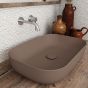Olympia Metamorfosis 42600 Brown/Beige matt - Νιπτήρας Επικαθήμενος χωρίς βαλβίδα 60107