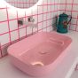 Olympia Metamorfosis 42600 Rosa lucido - Νιπτήρας Επικαθήμενος χωρίς βαλβίδα 60112