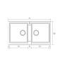 Sanitec Νεροχύτης 334 Classic 86×50 334-20-Granite-Terracota