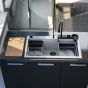 Sanitec Νεροχύτης 850 Multi Ultra Granite 79×50 850-33-Nero-8043
