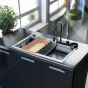 Sanitec Νεροχύτης 850 Multi Ultra Granite 79×50 850-35-Pietra
