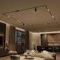 Γραμμικό φωτιστικό LED 20W 3CCT για ultra thin ράγα σε μαύρη απόχρωση D:62X2,6X4,8cm TMU0170-Black