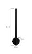 LED LINE -B- AP 40cm BLACK ΑΠΛΙΚΑ ΙΣΙΑ ΟΡΘΙΑ Heronia 01-0427