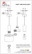 SE21-NM-4-4NM-MS1 ADEPT TUBE Nickel Matt Pendant Black Metal Shade+ HOMELIGHTING 77-8455