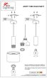SE21-BL-4-4BL-MS1 ADEPT TUBE Black Pendant Black Metal Shade+ HOMELIGHTING 77-8546