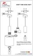 SE21-BL-4-3BL-SH123 ADEPT FLEX Black Pendant White, Grey, Brown Fabric Shade+ HOMELIGHTING 77-8915