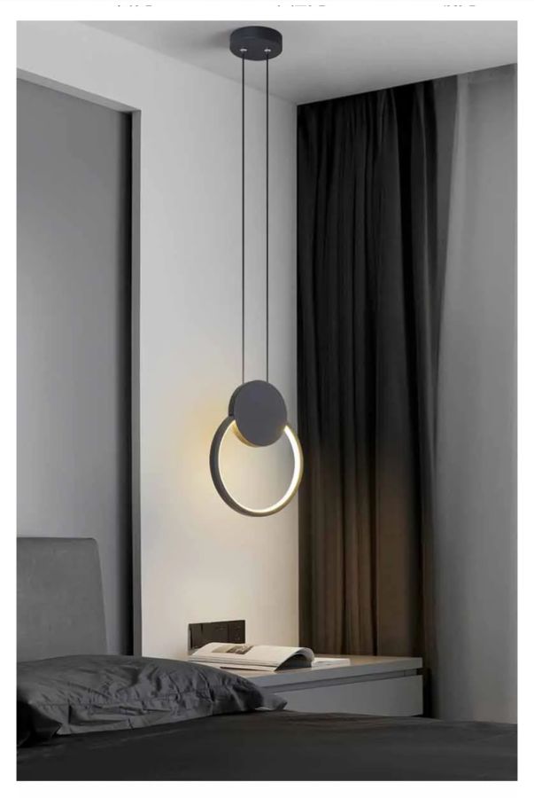 Φωτιστικό Κρεμαστό Μαύρο 30xH100cm Led 12w 3CCT Homelighting Rando 77-50486