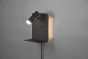 Φωτιστικό Τοίχου Μαύρο 16xH20cm LED 3w 3000K 220lm Trio Lighting Element 222570232