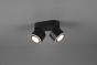 Σποτ Δίφωτο Μαύρο Ματ 18xH10cm Led 2x5w 3000K 2x450lm Trio Lighting Taurus 652910232