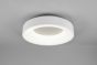 Μεταλλική Πλαφονιέρα Οροφής Λευκό Ματ 45xH11cm LED 27w 2700-6000K 3100lm Switch Dimmer Trio Lighting Girona 671210131